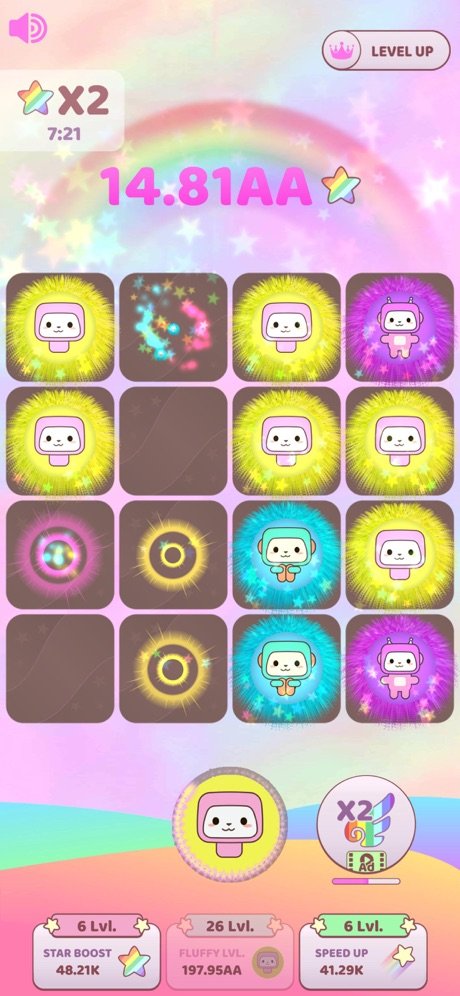 idle卡哇伊蓬松合并进化游戏3