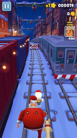 地铁跑酷圣诞版（Subway Surf）0
