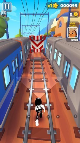 地铁跑酷黑化红色金币版1