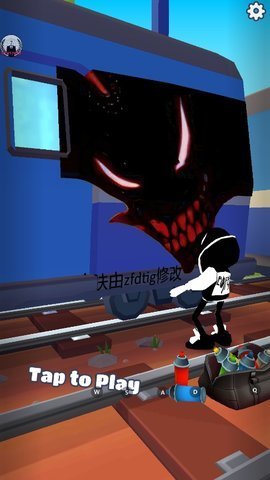 地铁跑酷黑化红色金币版
