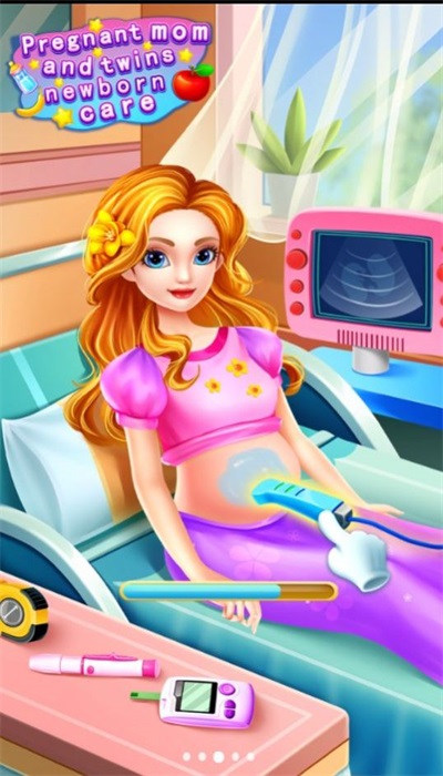 孕妇妈妈和双胞胎新生宝贝护理0