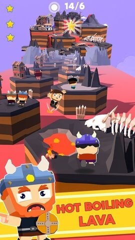 不一样的人群的跳跃