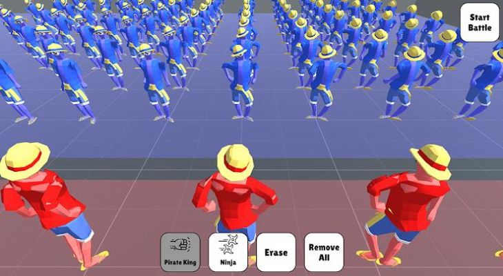 红色和蓝色的战斗模拟器1