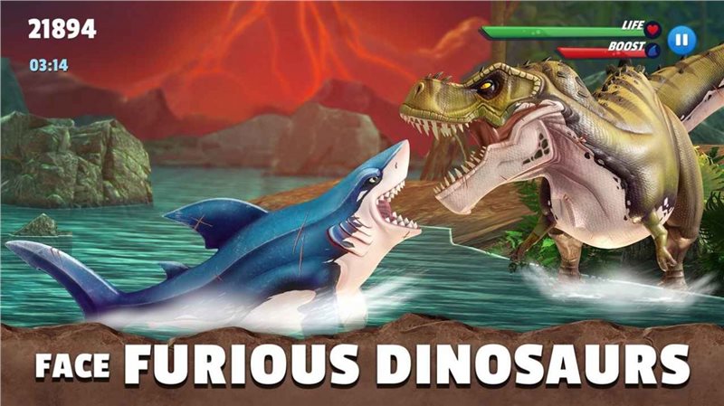 饥饿鲨史前世界内置菜单版2