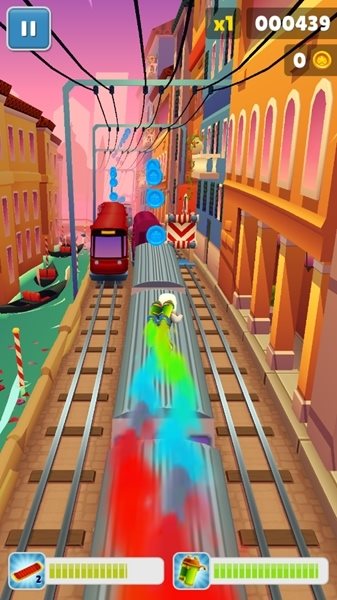 地铁跑酷威尼斯情人节蓝色金币版