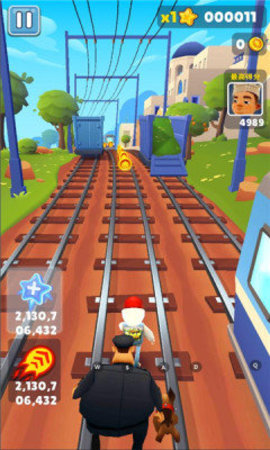 地铁跑酷无限金币无限钥匙版（Subway Surf）2