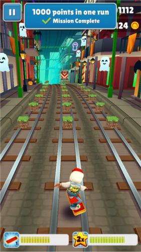 地铁跑酷草方块金币版0