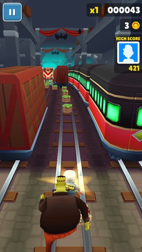 地铁跑酷草方块金币版2
