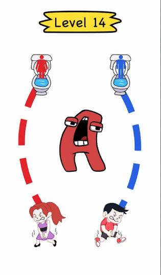 厕所冲刺比赛绘制拼图