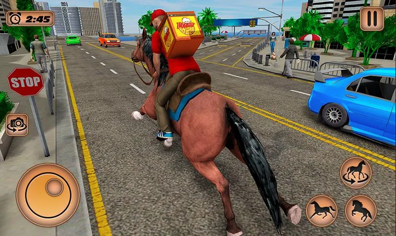 骑马披萨外卖员0