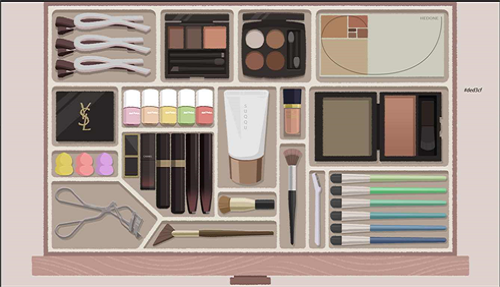 收纳达人彩妆专区0