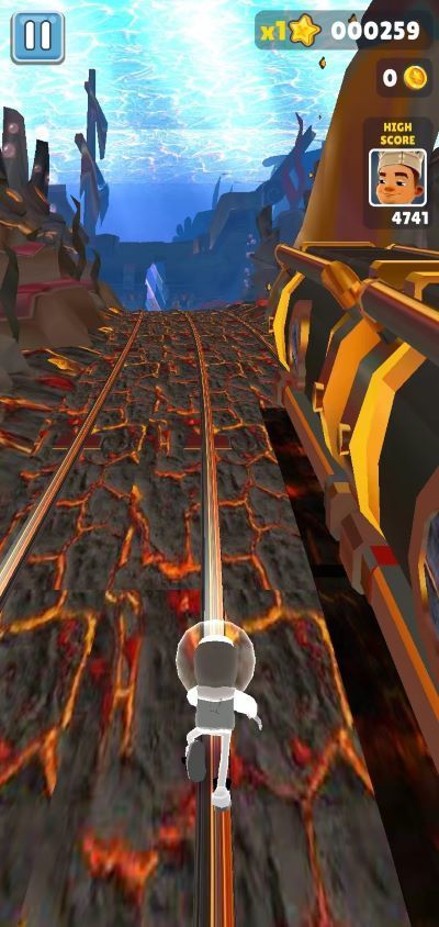 地铁跑酷海底熔岩魔改版2
