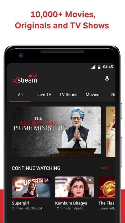 Airtel Xstream（Airtel TV）6