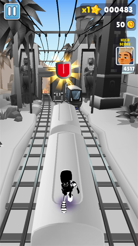 地铁跑酷超级黑白双旦版本2