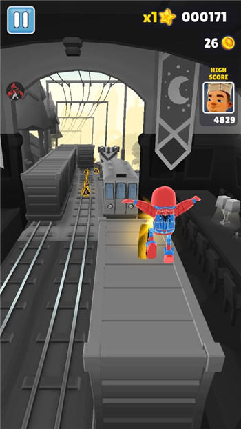 dark黑白牛津地铁跑酷1