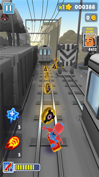 dark黑白牛津地铁跑酷