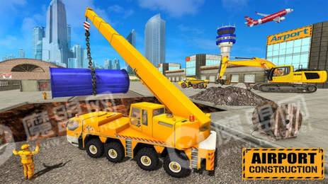 机场施工挖掘机1