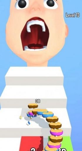 甜甜圈弹跳楼梯0