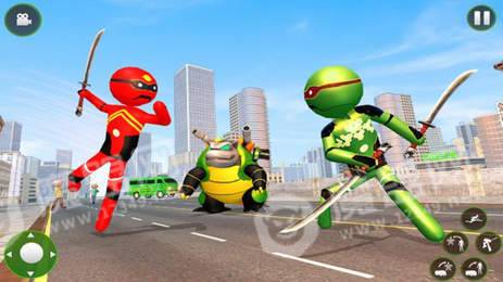 火柴人忍者神龟游戏3