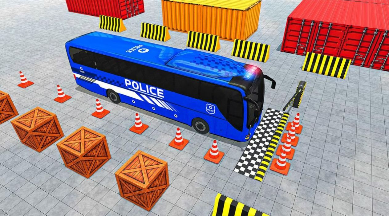 警察巴士停车0