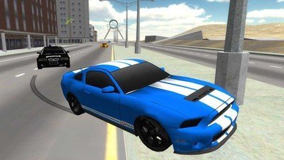 警车漂移3D模拟器0