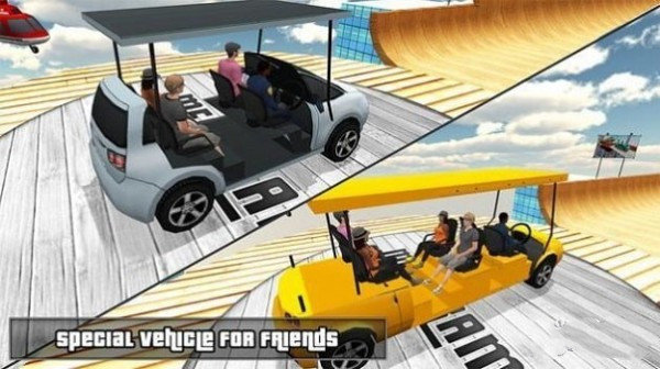 3D汽车超级坡道3