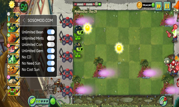 植物大战僵尸长城版无限钻石0