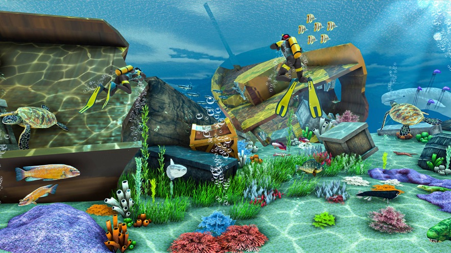 水肺潜水员水下救援1