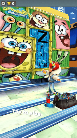 地铁跑酷魔改海绵宝宝版1