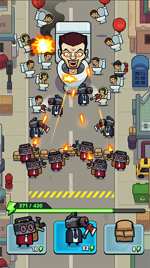 马桶人战斗警察大战僵尸1