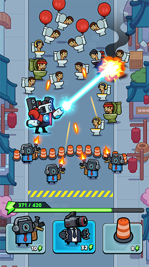 马桶人战斗警察大战僵尸2