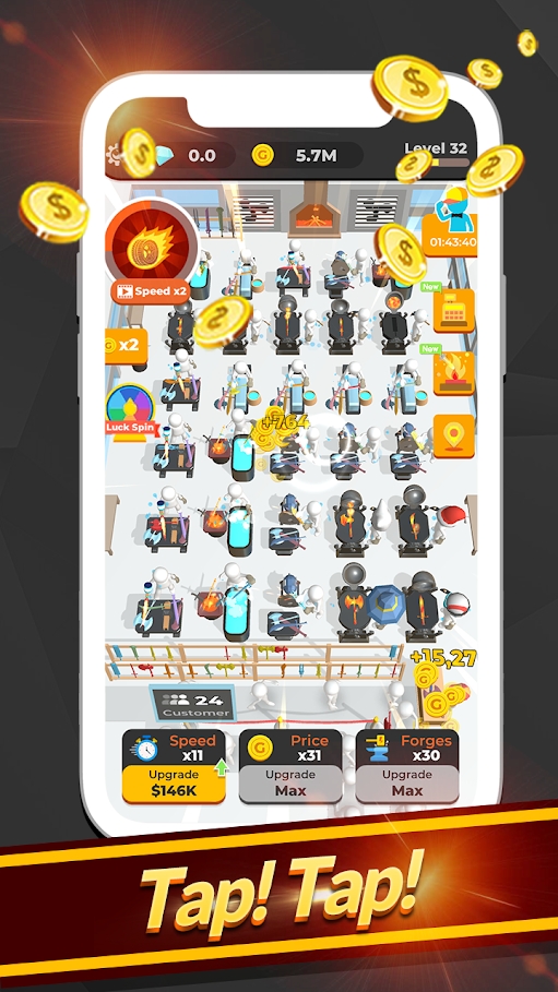 闲置铁匠铺刀剑兵器游戏2