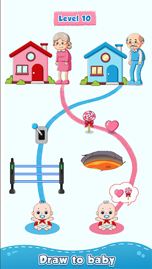 奶奶冲刺画线回家0