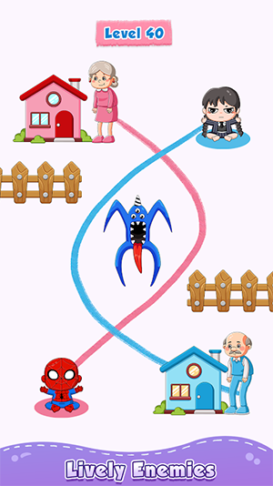 奶奶冲刺画线回家1