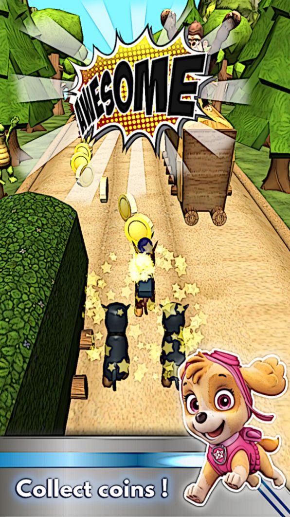 汪汪巡逻幼仔赛跑3