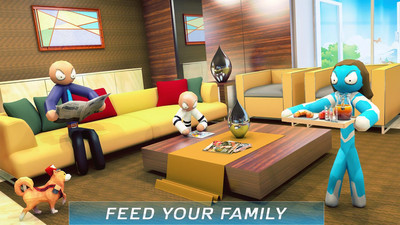 虚拟火柴人家庭冒险 中文版游戏3