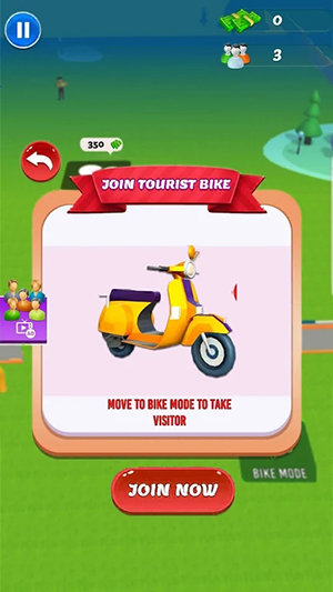Bike Taxi - Theme Park Tycoon2