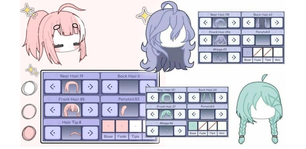 Gacha Hair Style1