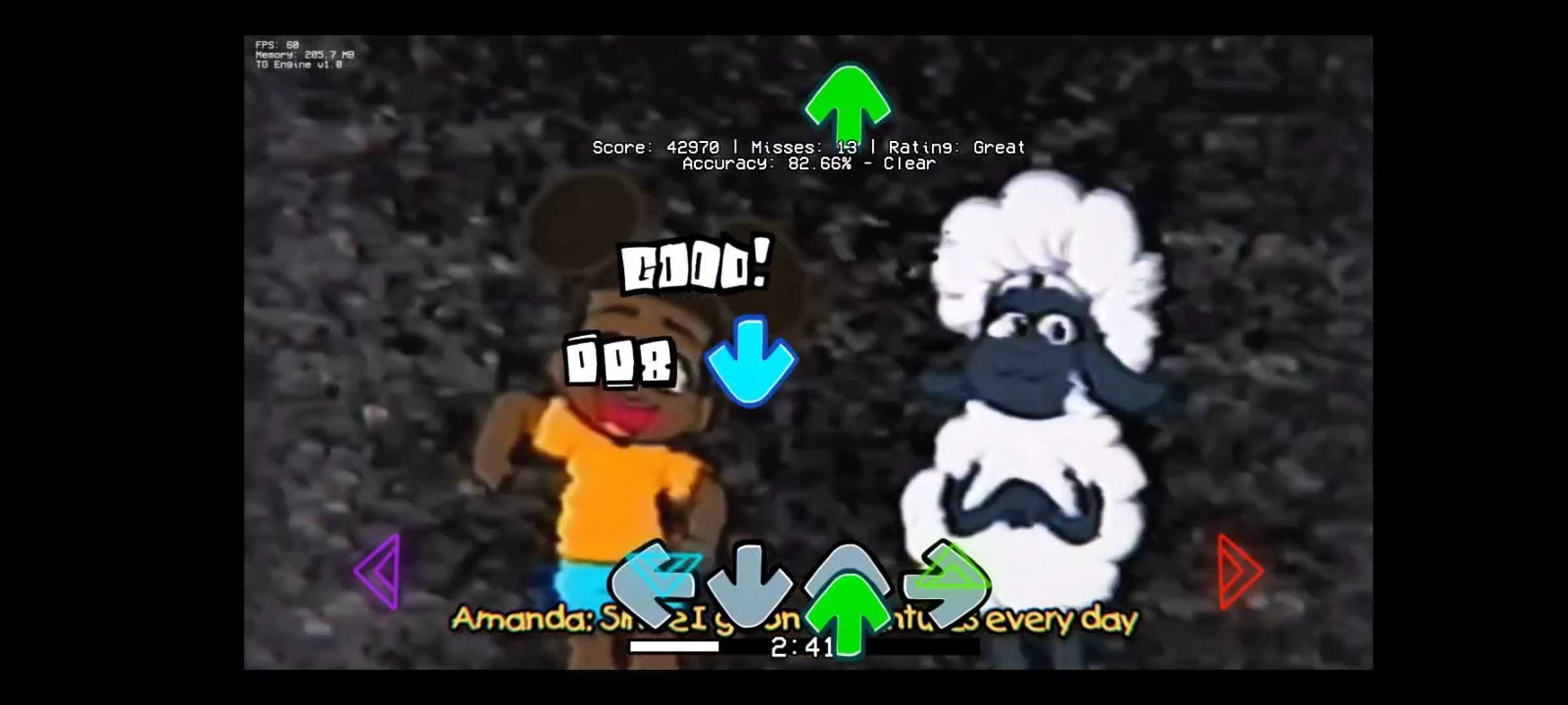 FNF爱冒险的阿曼达2