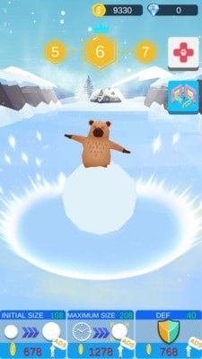 踩着雪球的熊熊3