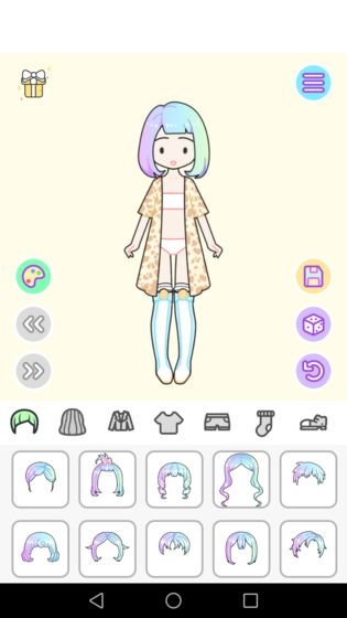 粉彩女孩换装3