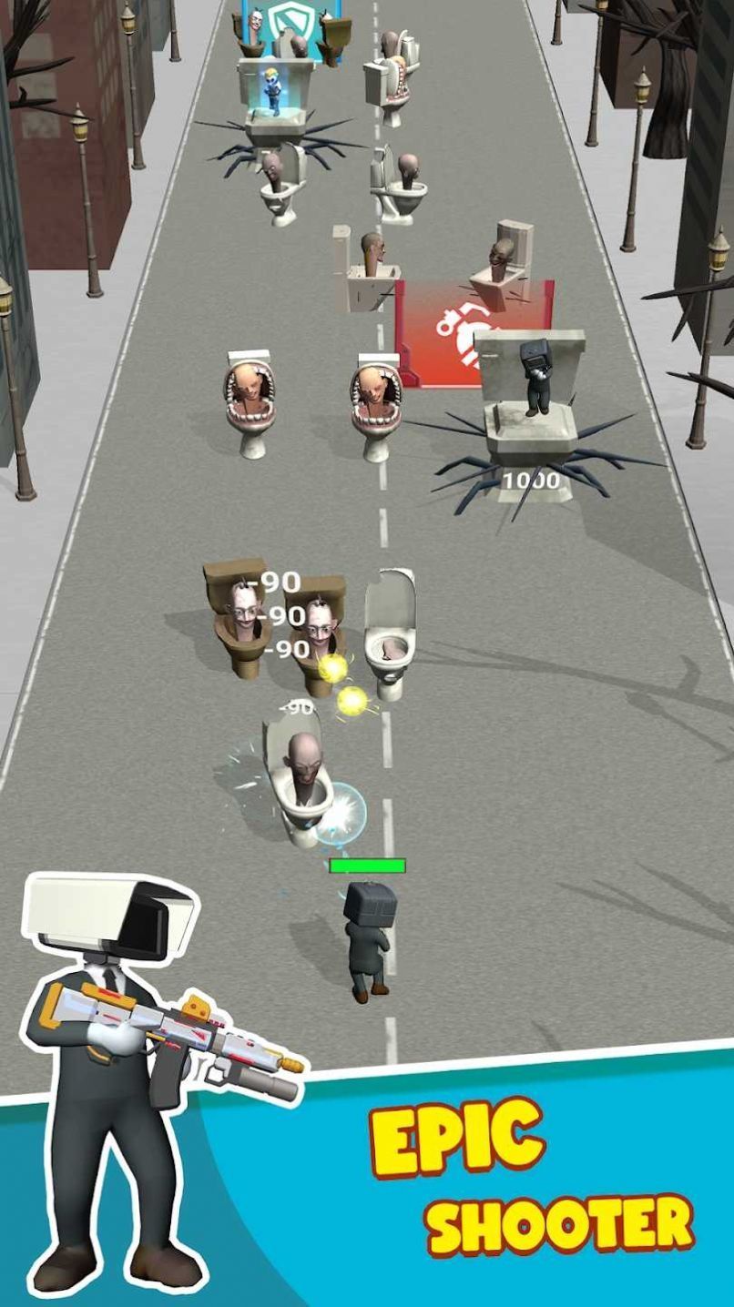厕所怪物奔跑射手2