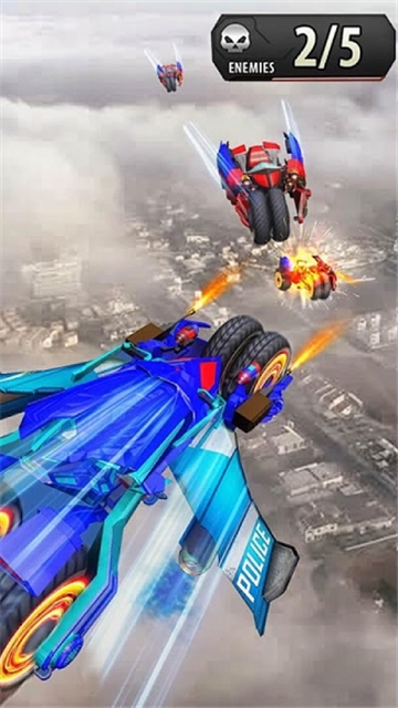 会飞的警车机器人3