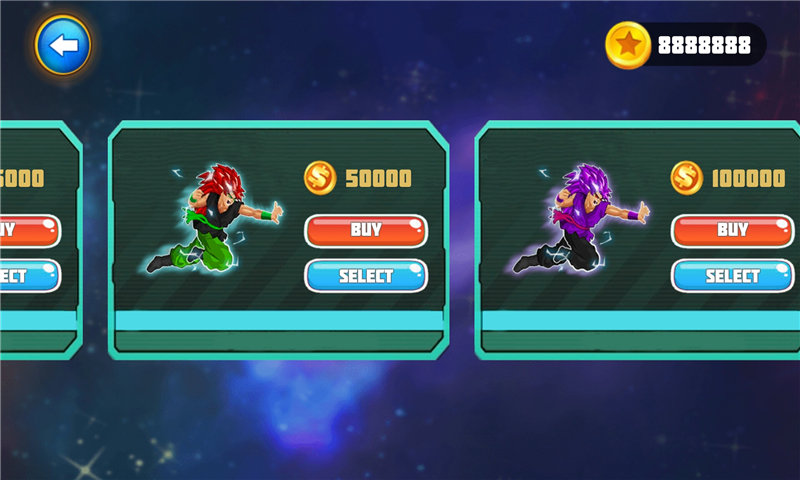 悟空赛亚人的战斗无限金币版0