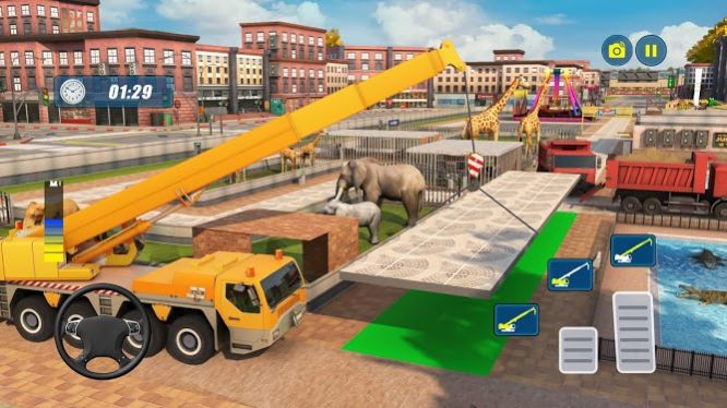 动物园建设重型挖掘机卡车驾驶2