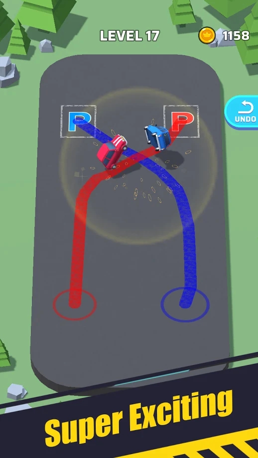 线描停放汽车2
