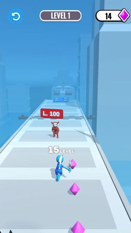 命中敌人跑1