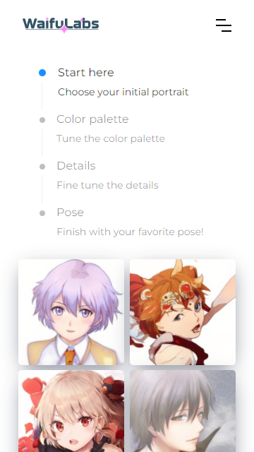 Waifu Labs动漫头像生成器0