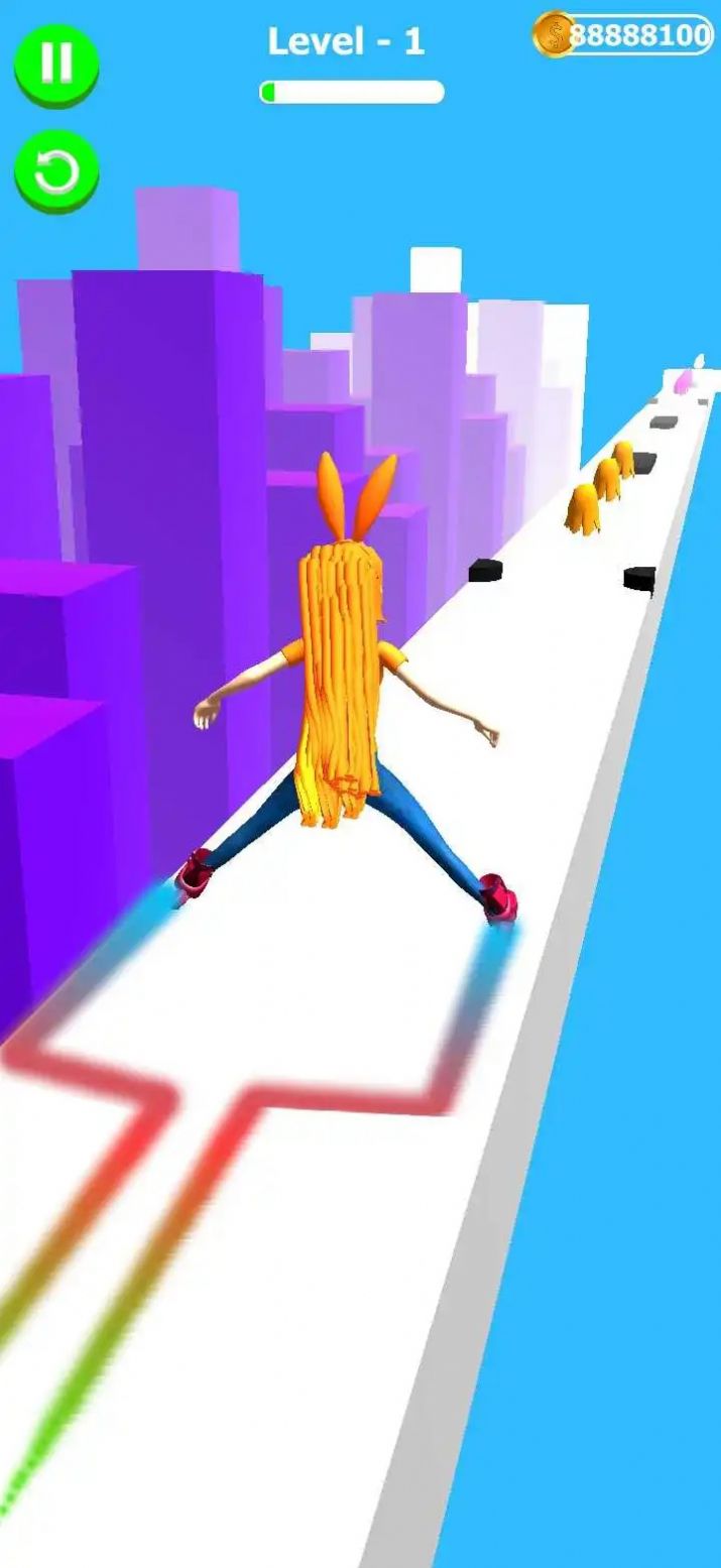 头发挑战跑步者2