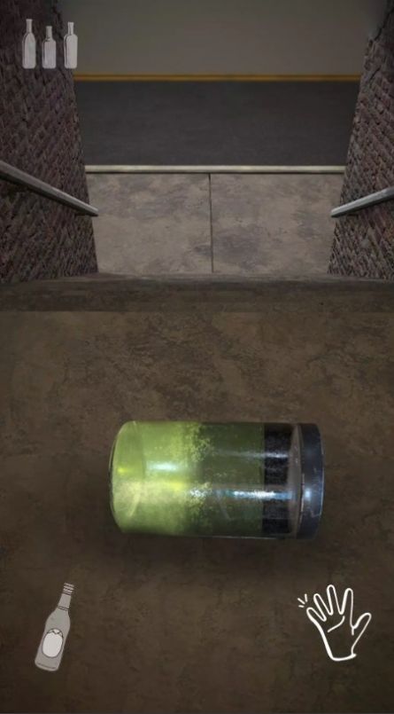在楼梯上打碎玻璃瓶3